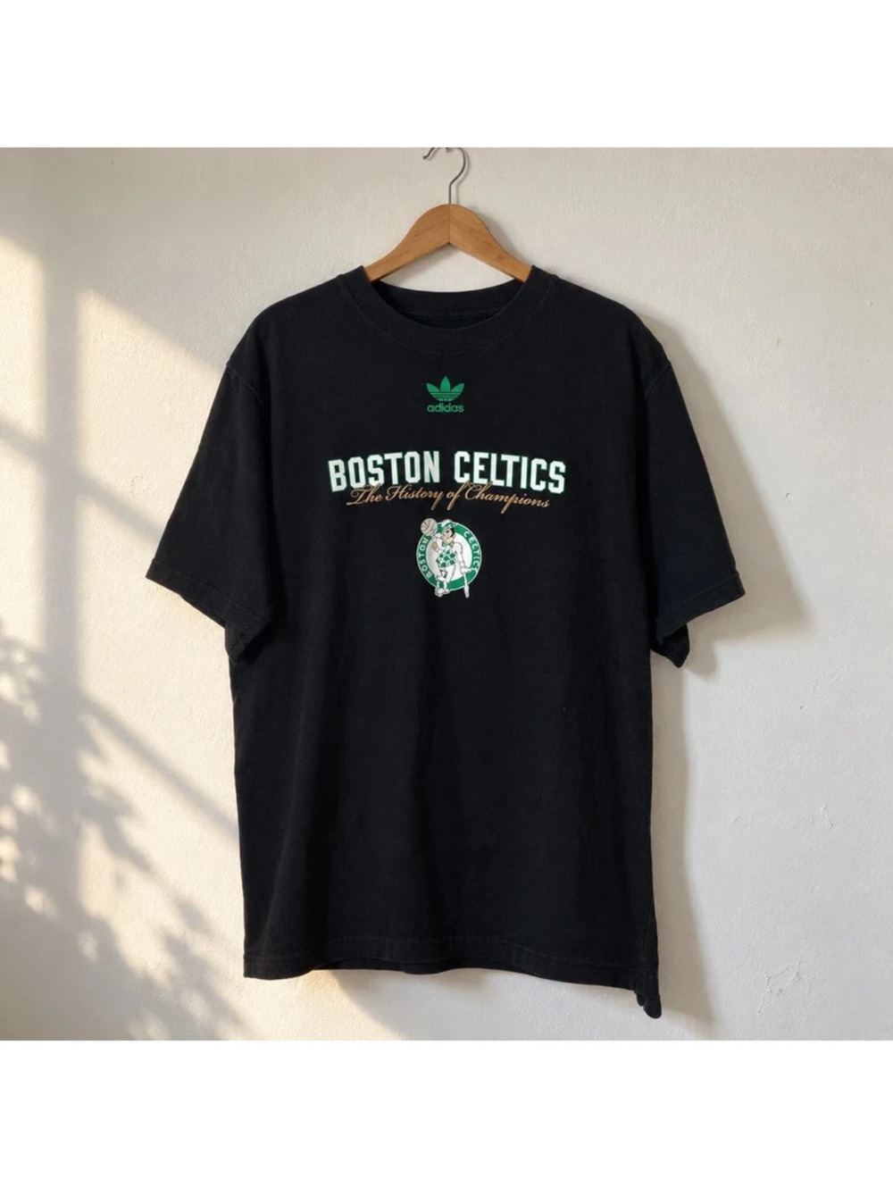 Adidas Boston Celtics History of Champions NBA Black T-Shirt Men’s Medium